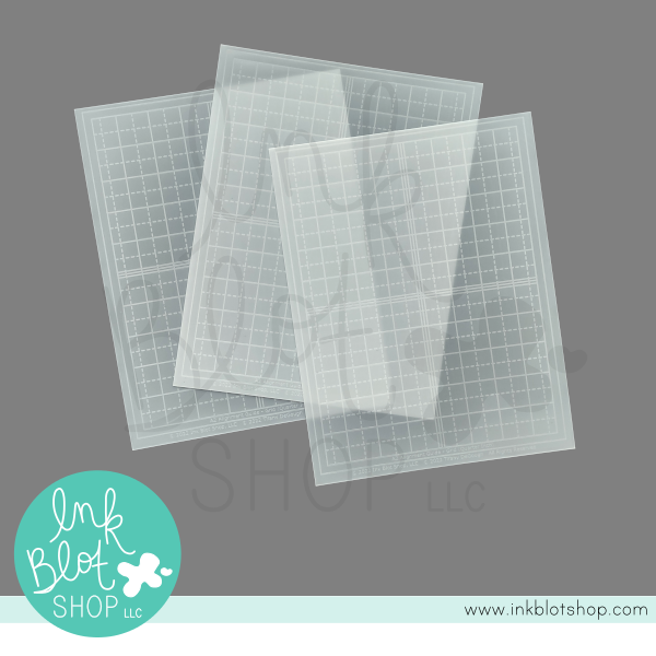 Ink Blot Shop A2 Quarter Inch Grid Alignment Guide Stencils ibst010 Product Image