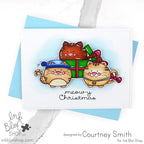 Ink Blot Shop Christmas Cats Clear Stamps inbl161 Feline Holiday Card