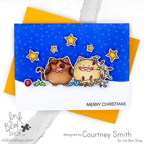 Ink Blot Shop Christmas Cats Clear Stamps inbl161 Feline Holidays Card
