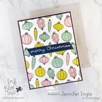Ink Blot Shop Holiday Times Sentiments Clear Stamps inbl165 Jennifer Ingle Card