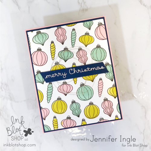 Ink Blot Shop Holiday Times Sentiments Clear Stamps inbl165 Jennifer Ingle Card