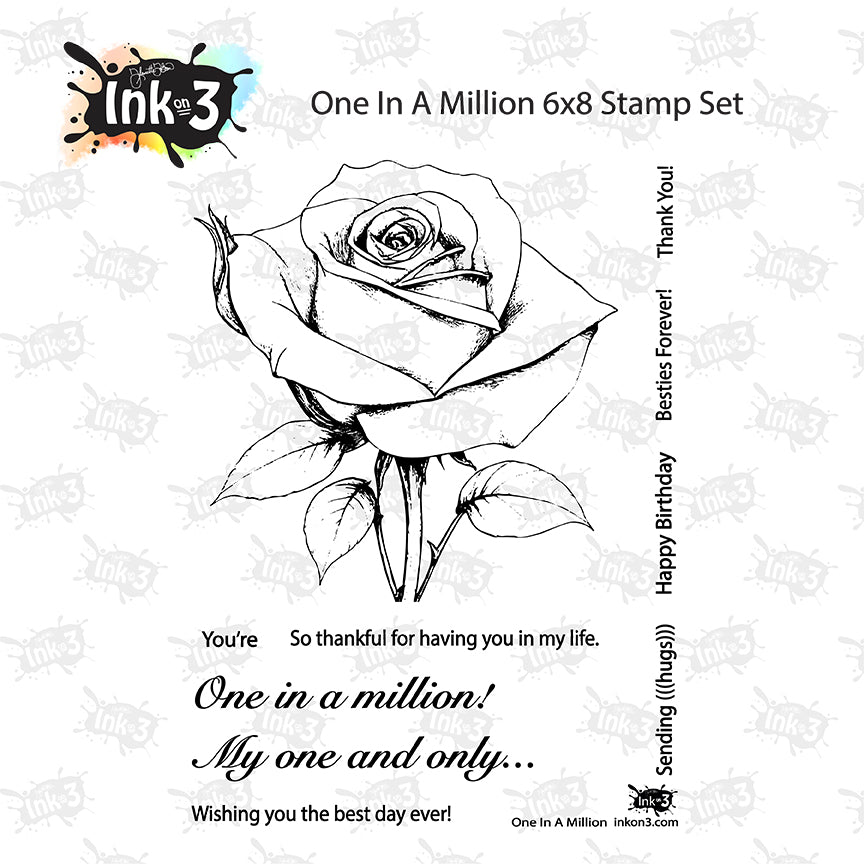 Inkon3 One In A Million Clear Stamp Set