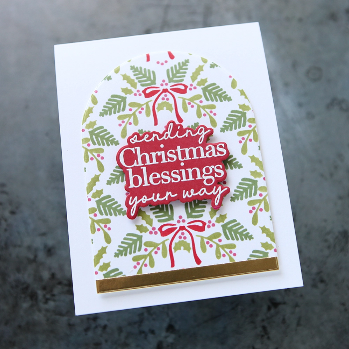 CZ Design Clear Stamps Inside Greetings Holiday cz292c Sugar and Spice Christmas Card | color-code:ALT01