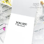 CZ Design Clear Stamps Inside Greetings 1 cz289 You Are My Favorite Card Inside