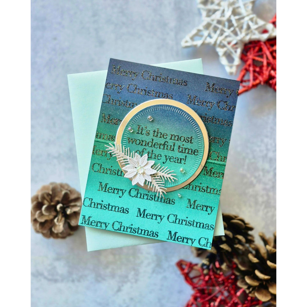 CZ Design Clear Stamps Inside Greetings Holiday cz292c Sugar and Spice Christmas Card