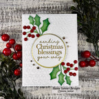 CZ Design Stamps and Dies Inside Greetings Holiday set1070ig Sugar and Spice Christmas Card