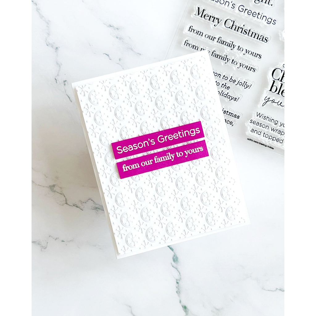 CZ Design Clear Stamps Inside Greetings Holiday cz292c Sugar and Spice Christmas Card