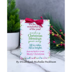 CZ Design Stamps and Dies Inside Greetings Holiday set1070ig Sugar and Spice Christmas Card