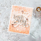 Trinity Stamps Sunset Peach Confetti Embellishment Bag tsb-402 Sparkly Shaker Card | color-code:ALT01