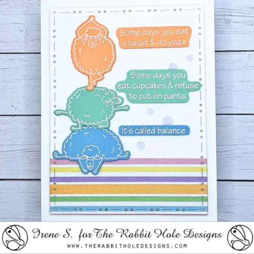 The Rabbit Hole Designs Namaste Clear Stamps trh-234 yoga poses