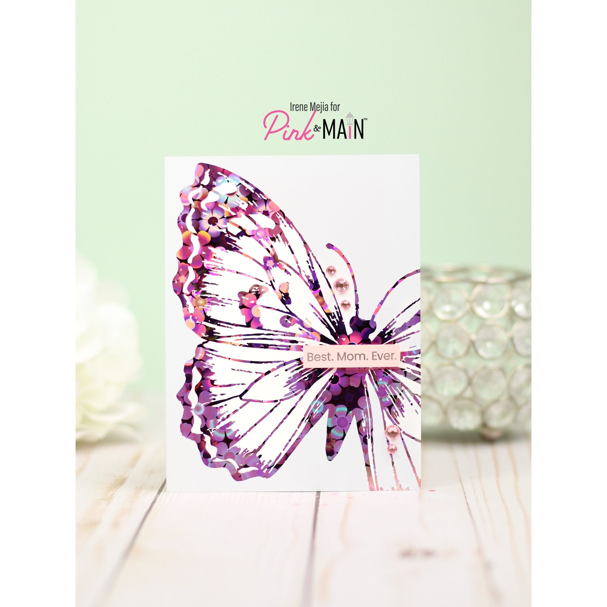 Pink and Main Flowers Pink CheerFoil Roll pmf304