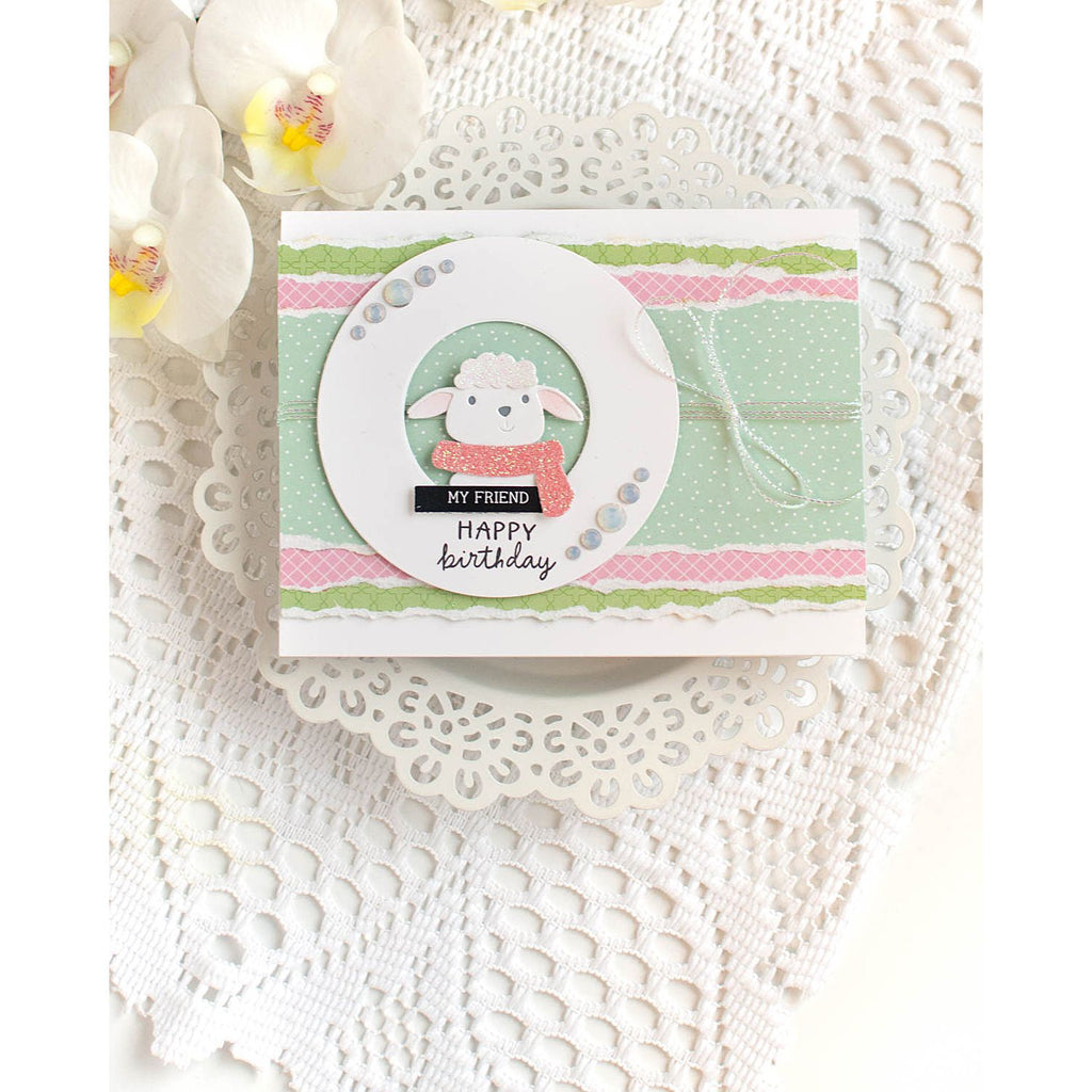Simon Says Stamp Iridescent White Cord st0168 Favorite Things Birthday Card | color-code:ALT04