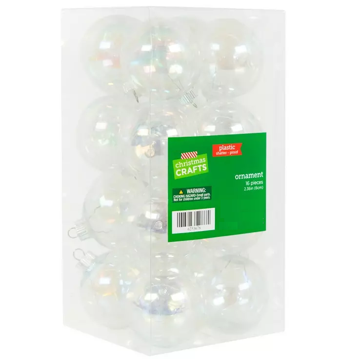 Iridescent Fillable Ball Ornaments