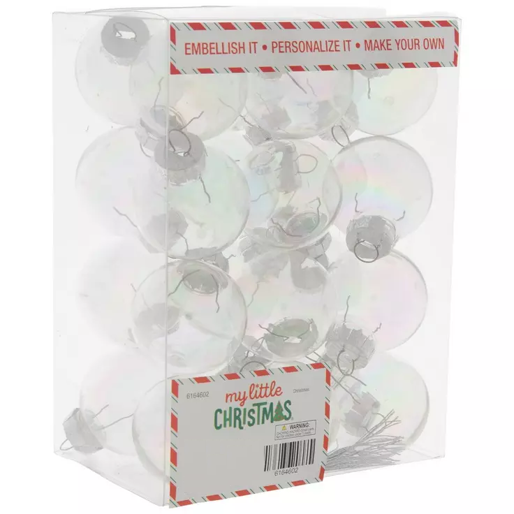 Iridescent Mini Ball Ornaments