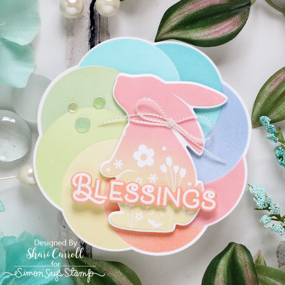 Simon Says Stamp Iridescent White Cord st0168 Favorite Things Easter Card | color-code:ALT01
