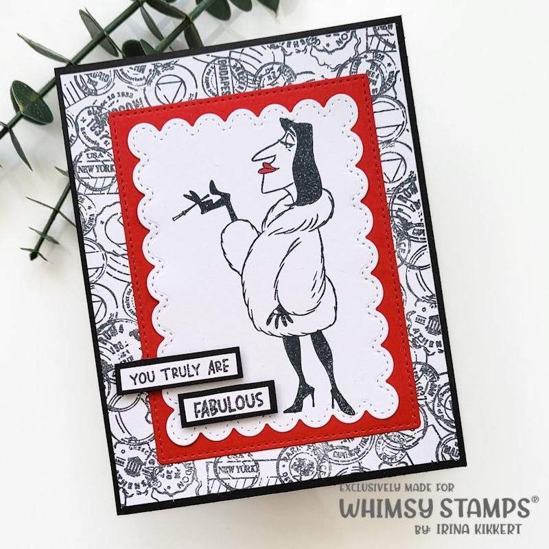 Whimsy Stamps Slay the Day Clear Stamps cwsd217a black and white