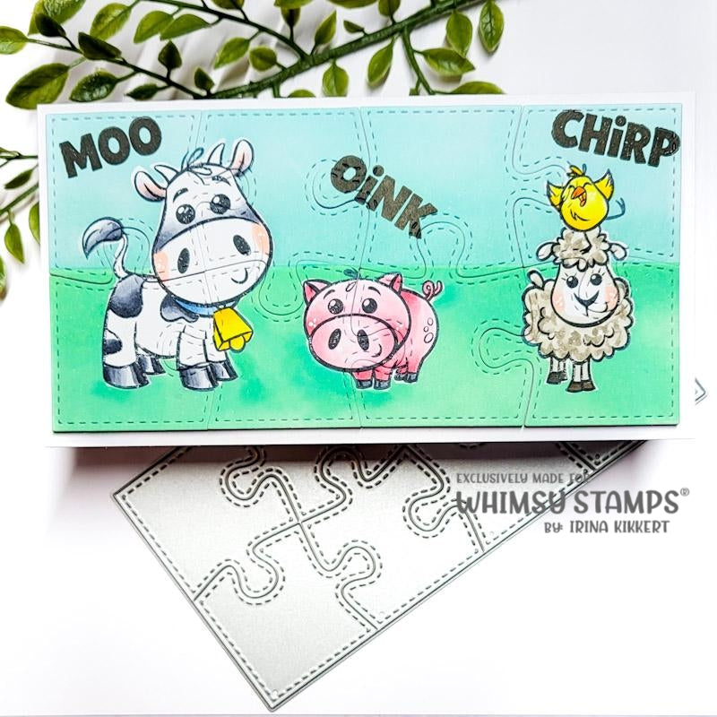 Whimsy Stamps Barnyard Animals NoFuss Masks wsnfm33 oink