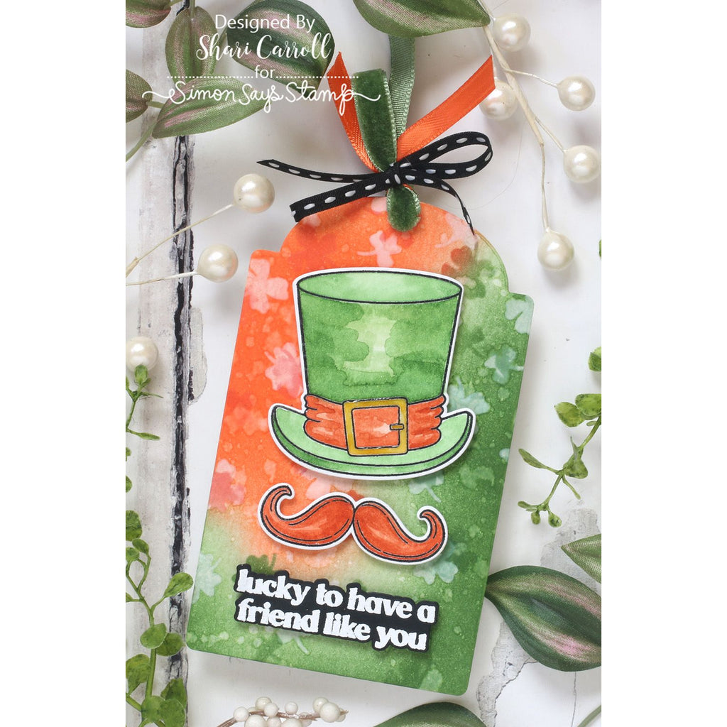 Simon Says Stamps and Dies Irish Bits set1172ib Beautiful Moments St. Patrick's Day Tag