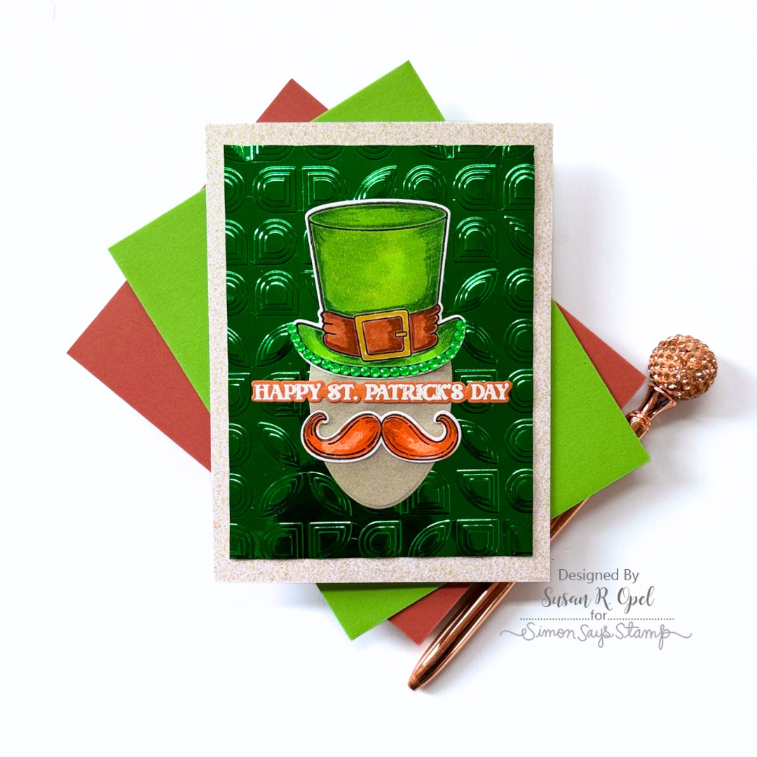 Simon Says Stamp Irish Bits Wafer Dies 1556sdc Beautiful Moments St. Patrick's Day Card