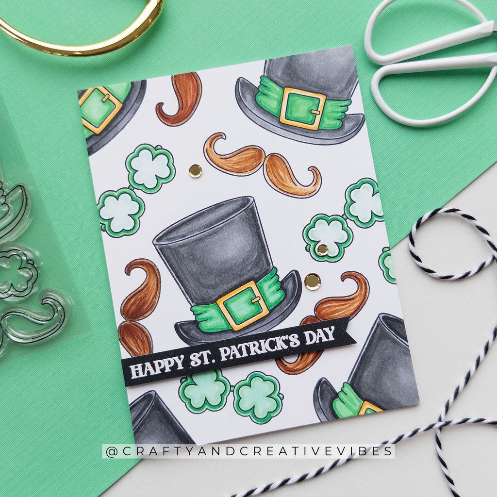 Simon Says Stamps and Dies Irish Bits set1172ib Beautiful Moments St. Patrick's Day Card