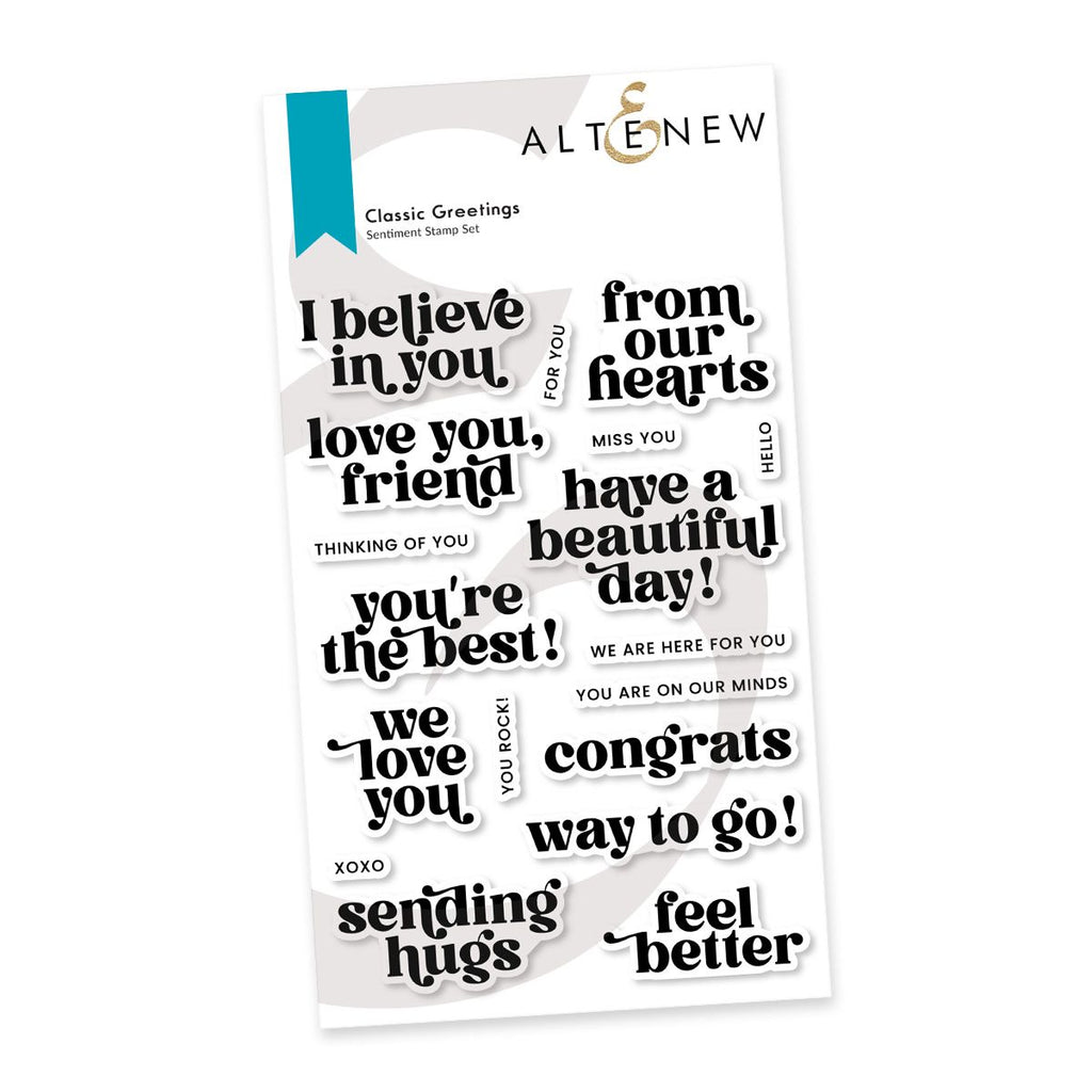 Altenew Classic Greetings Clear Stamps alt8470