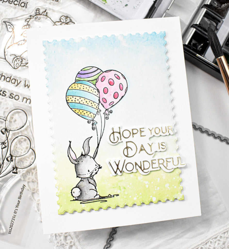Simon Says Clear Stamps It's Your Birthday sss202731c Season Of Wonder Birthday Card