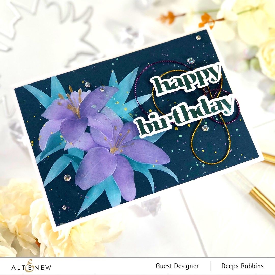 Altenew Versatile Greetings 2 Hot Foil Plates ALT7954 happy birthday