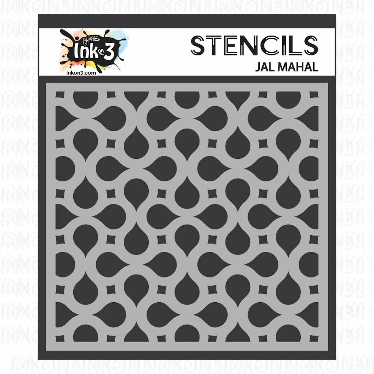 Inkon3 Jal Mahal 6x6 Stencil 89957