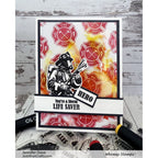 Whimsy Stamps Firefighter Outline Dies wsd009