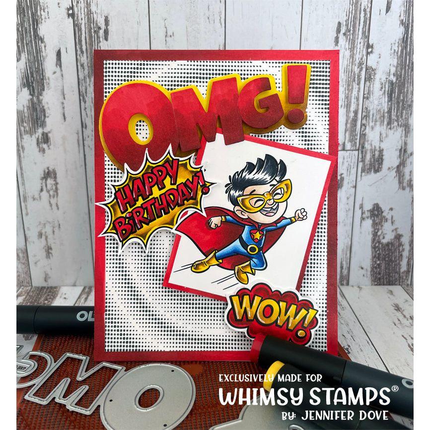 Whimsy Stamps Super Kids Clear Stamp and Die Set