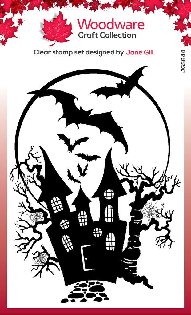 Woodware Craft Collection Haunted House Clear Stamp jgs844