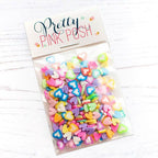 Pretty Pink Posh Colorful Hearts Clay Confetti