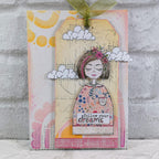 Paper Artsy JOFY Mini 67 Cling Stamp jm67 dreams tag