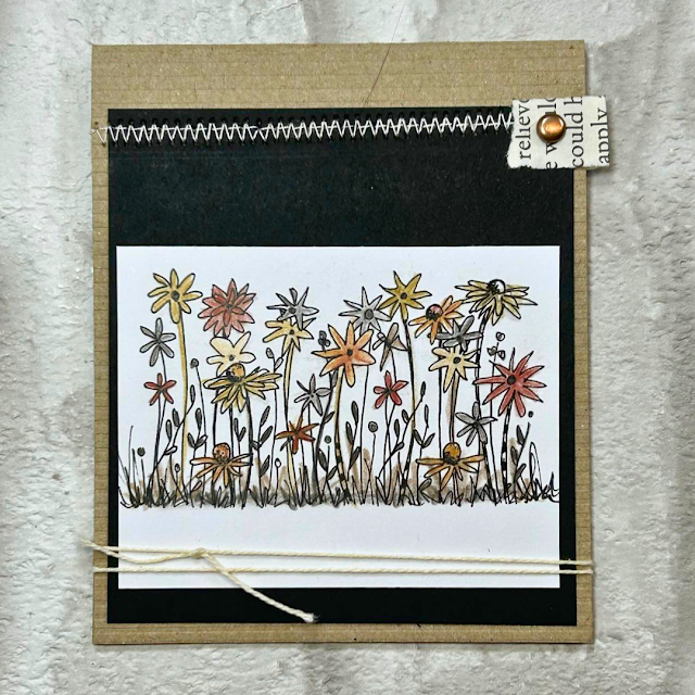 Paper Artsy JoFY Mini 75 Cling Stamp jm75 wilfdlower card