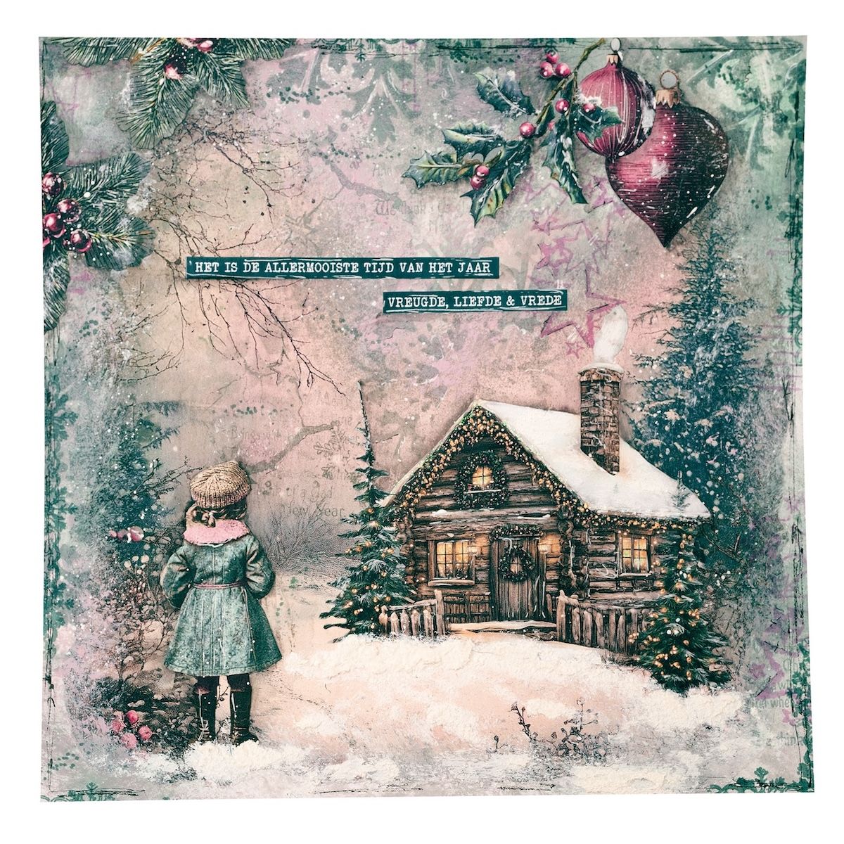 Studio Light Christmas Blush Christmas Deco Clear Stamps jma-cb-stamp883