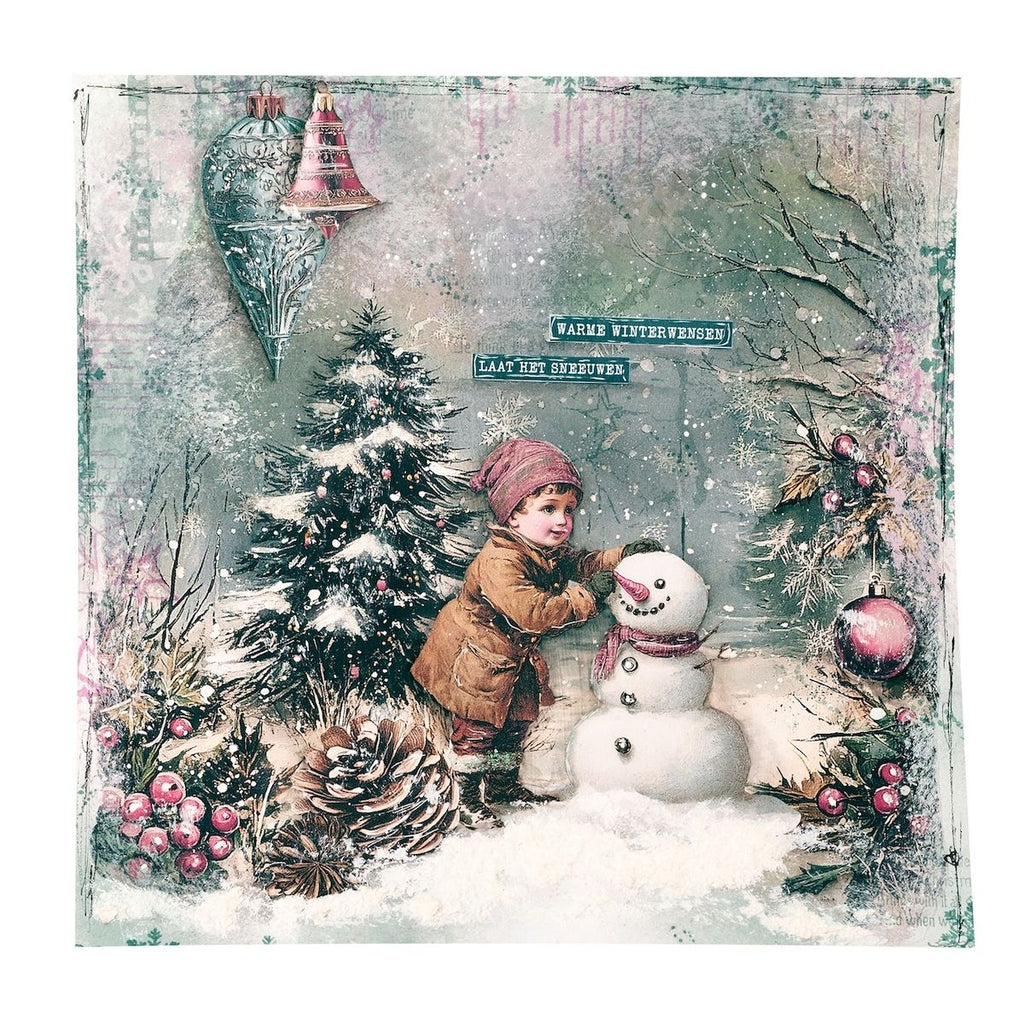 Studio Light Christmas Blush Collage Paper Elements jma-cb-pe45