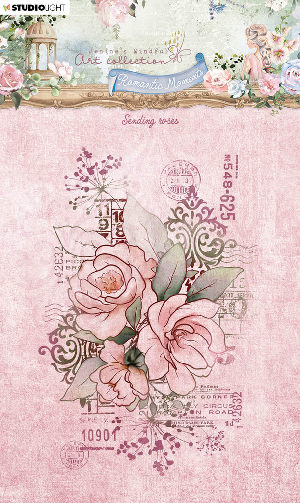 Studio Light Sending Roses Clear Stamp jma-rm-stamp481