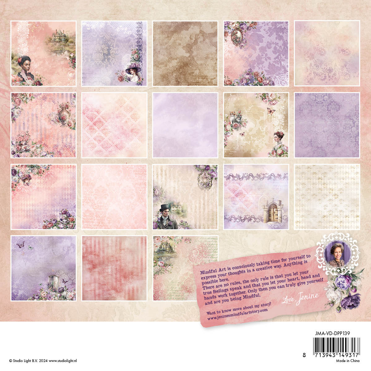 Studio Light Background Designs 8x8 Paper Pad jma-vd-dpp139 sheets