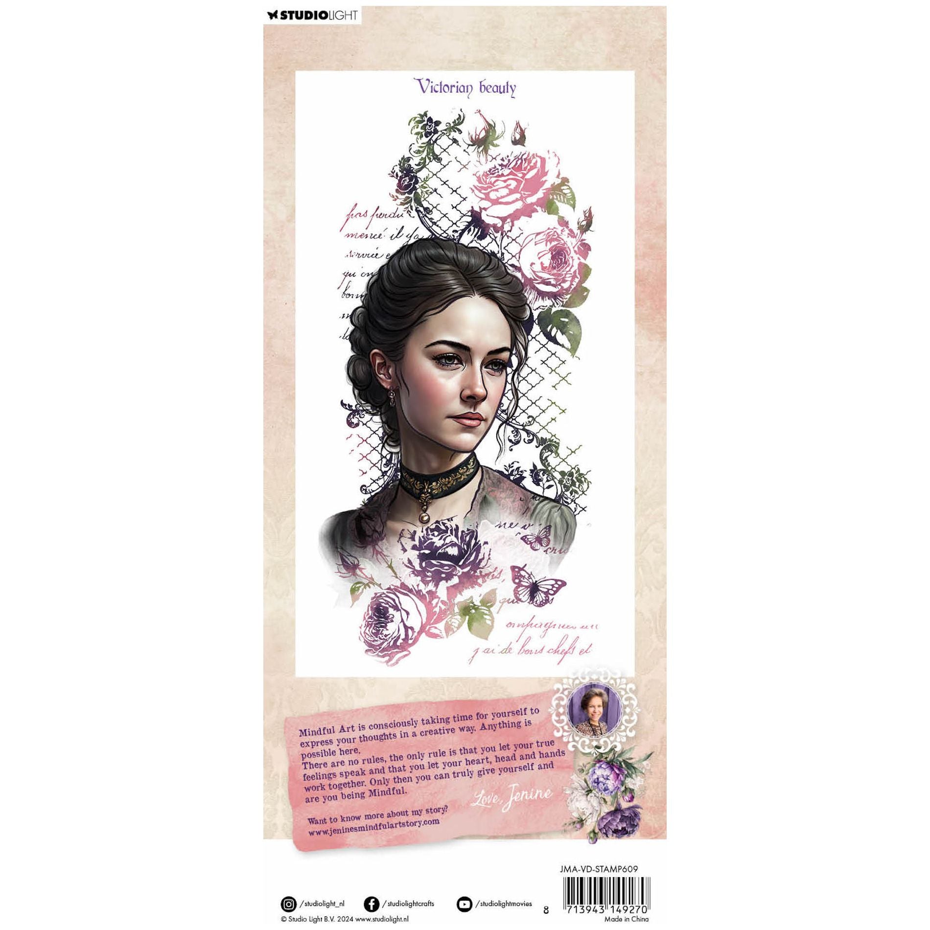 Studio Light Victorian Beauty Clear Stamp jma-vd-stamp609 package back