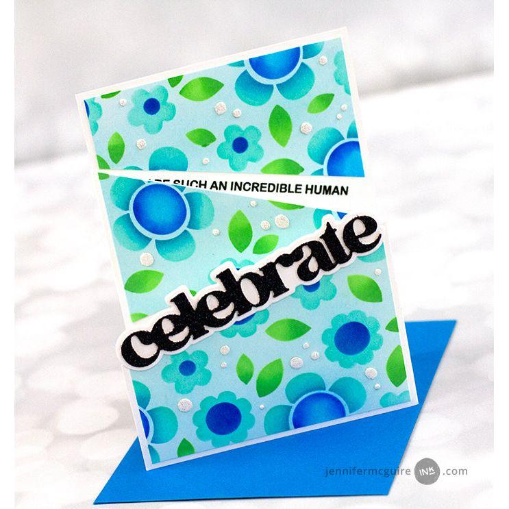 Tim Holtz Tonic Recoil Scissors 5385e Celebration Card | color-code:ALT01