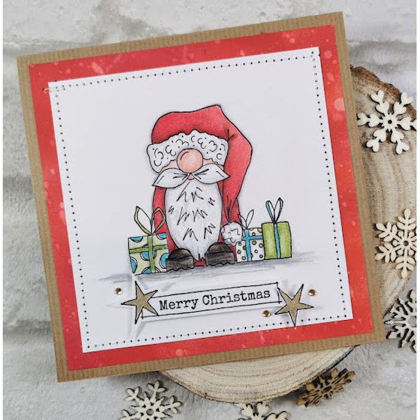 Paper Artsy JOFY 128 Cling Stamps jofy128 santa claus merry christmas