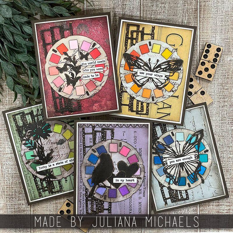 Tim Holtz Sizzix Vault Picture Show Thinlits Dies 666602 butterfly