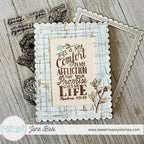 Sweet 'N Sassy Mess Marks Background Clear Stamp cws-24-002 Psalm Card