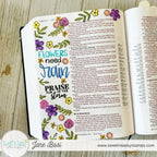 Sweet 'N Sassy Itty Bitty Silhouette Blossoms Clear Stamps cws-24-009 Bible Journaling