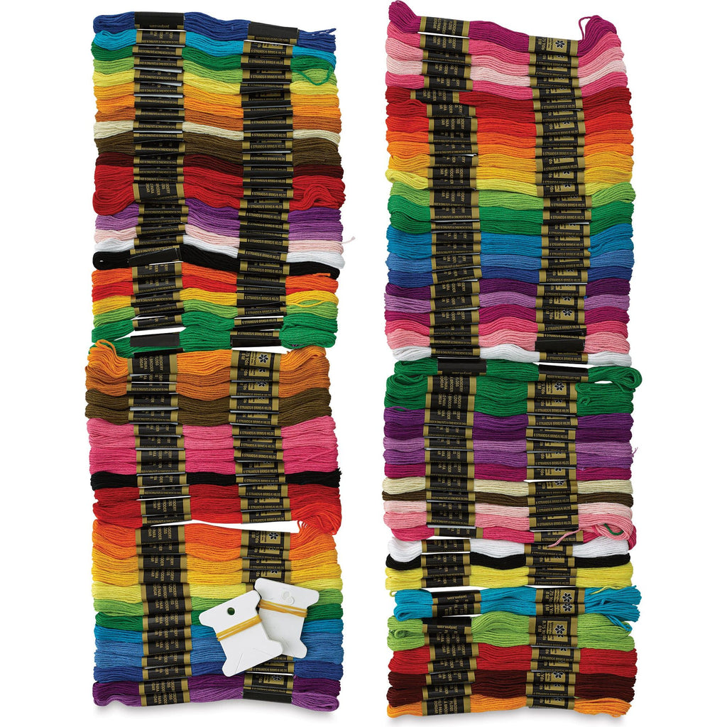 Janlynn Cotton Embroidery Floss Jumbo Pack Assorted Colors 300137 Out of Pack