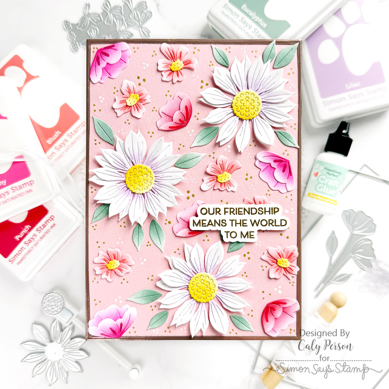 Simon Says Stamp Jaunty Sunflower Wafer Dies s985 Friend Like You Friend Card | color-code:ALT03
