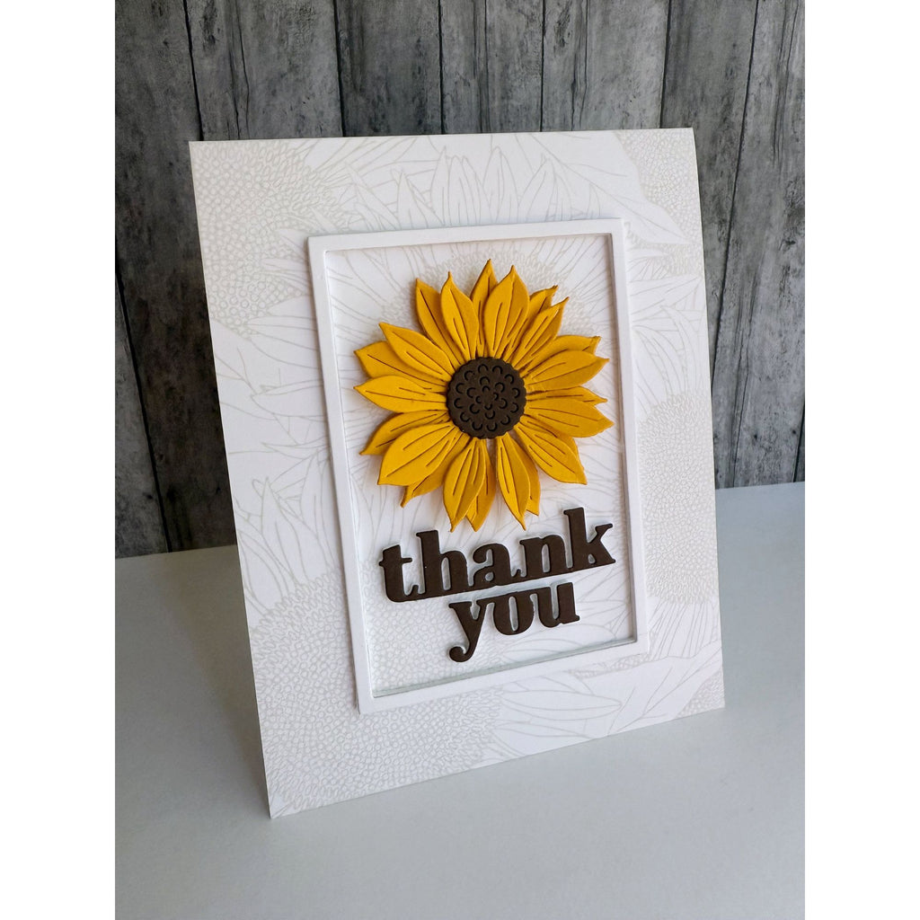 Simon Says Stamp Jaunty Sunflower Wafer Dies s985 Friend Like You Thank You Card | color-code:ALT01
