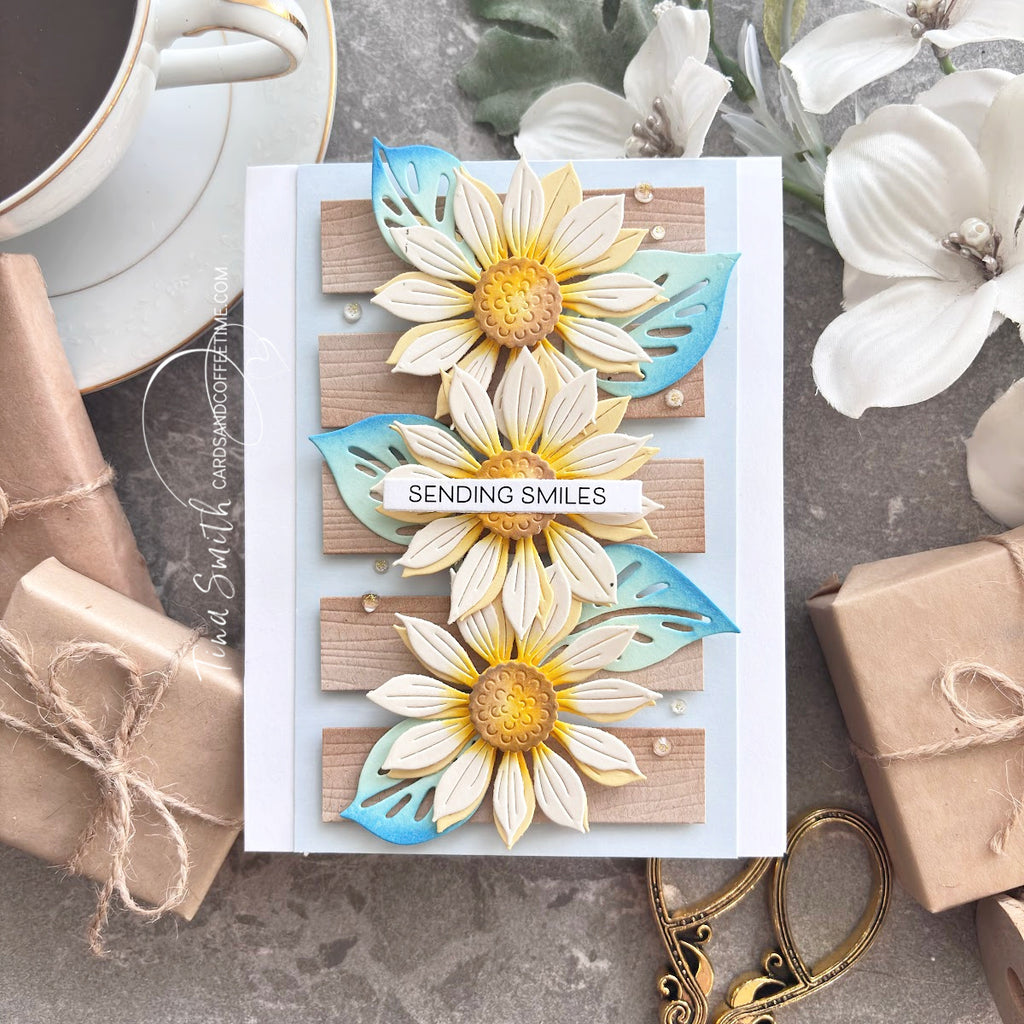 Simon Says Stamp Jaunty Sunflower Wafer Dies s985 Friend Like You Sending Smiles Card | color-code:ALT04