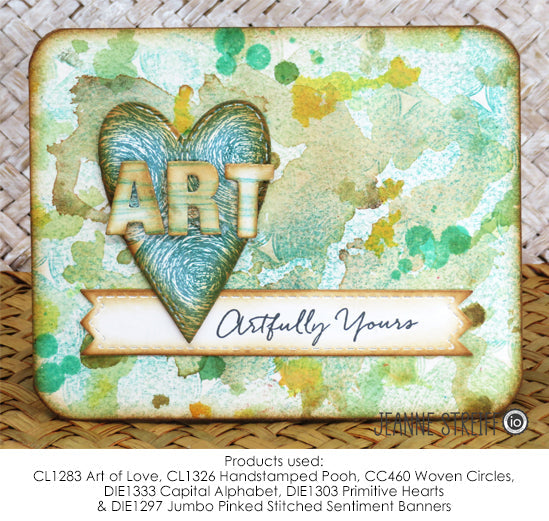 Impression Obsession Handstamped Pooh Clear Stamp Set cl1326 art