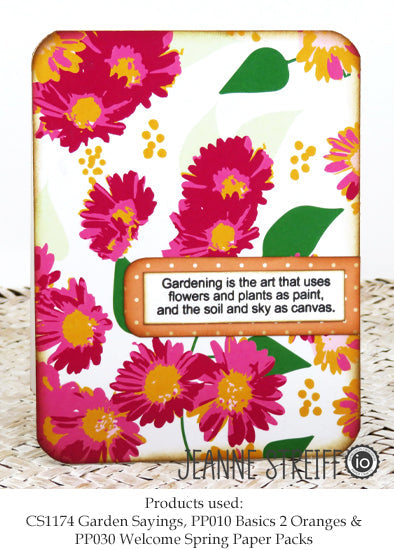 Impression Obsession Clear Garden Sayings CL1174 gardening